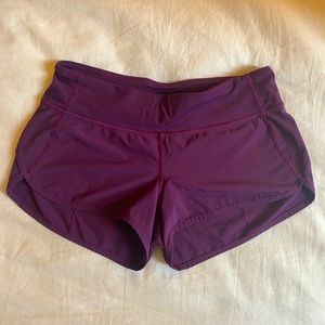 Lululemon Shorts Purple Speed Short